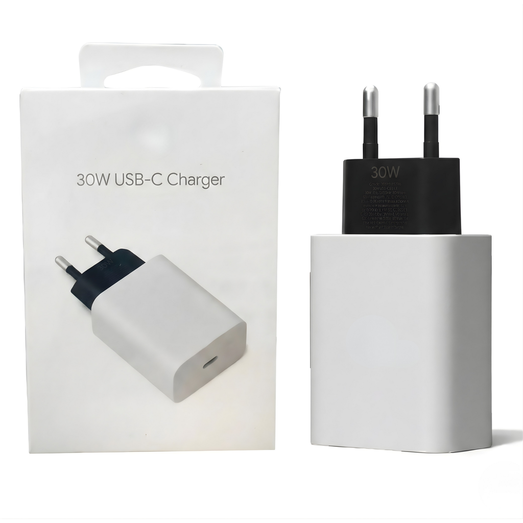 30W USB-C Fast Charging Power Adapter with FREE USB-C to USB-C Cable
