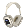 AKZ Max700 Wireless On-Ear Bluetooth Headphones with Digital Battery Display